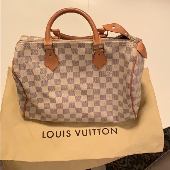 Louis Vuitton Handbags - Damier Azur Speedy 30